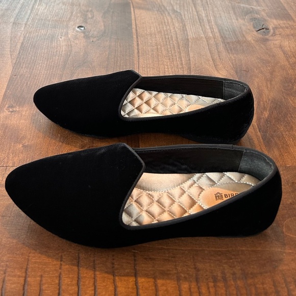 Birdies Women’s Black Velvet Loafers Flats Size 8.5 - Picture 4 of 7